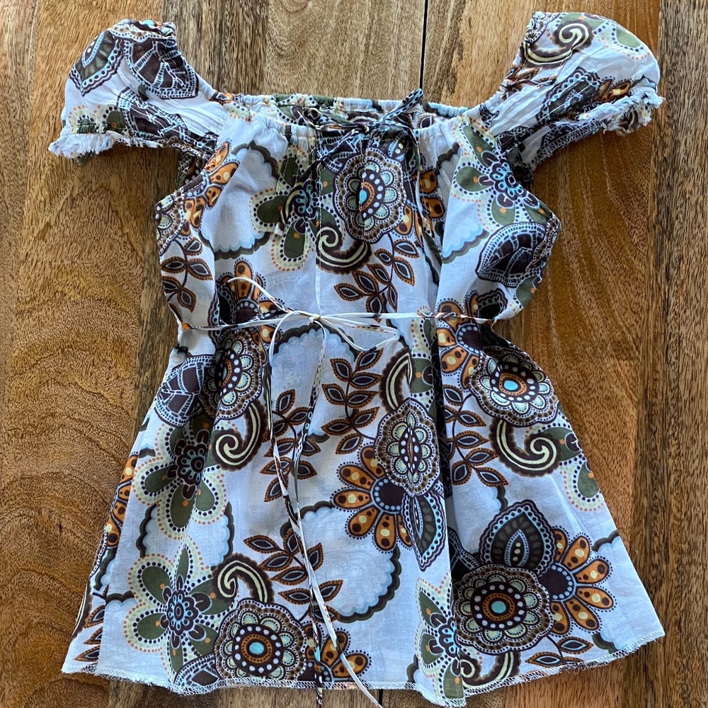 Girls Whisper light cotton voile blouse top 9-11